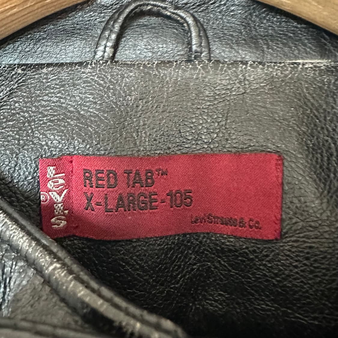 105 리바이스 가죽 자켓 블랙 상품이미지3