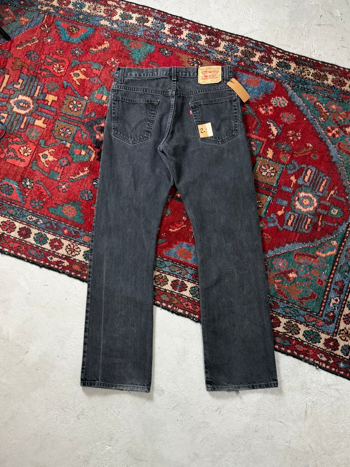 00's 빈티지 리바이스 517 블랙 부츠컷 리바이스 플레어진 상품이미지3