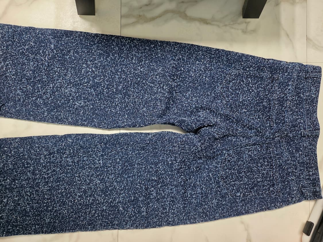 H&M STUDIO 2025 S/S Speckled Denim Trous 상품이미지2