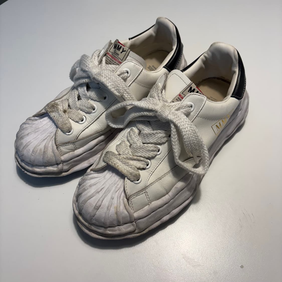 미하라 야스히로 블레이키 레더 화이트 42 상품이미지2