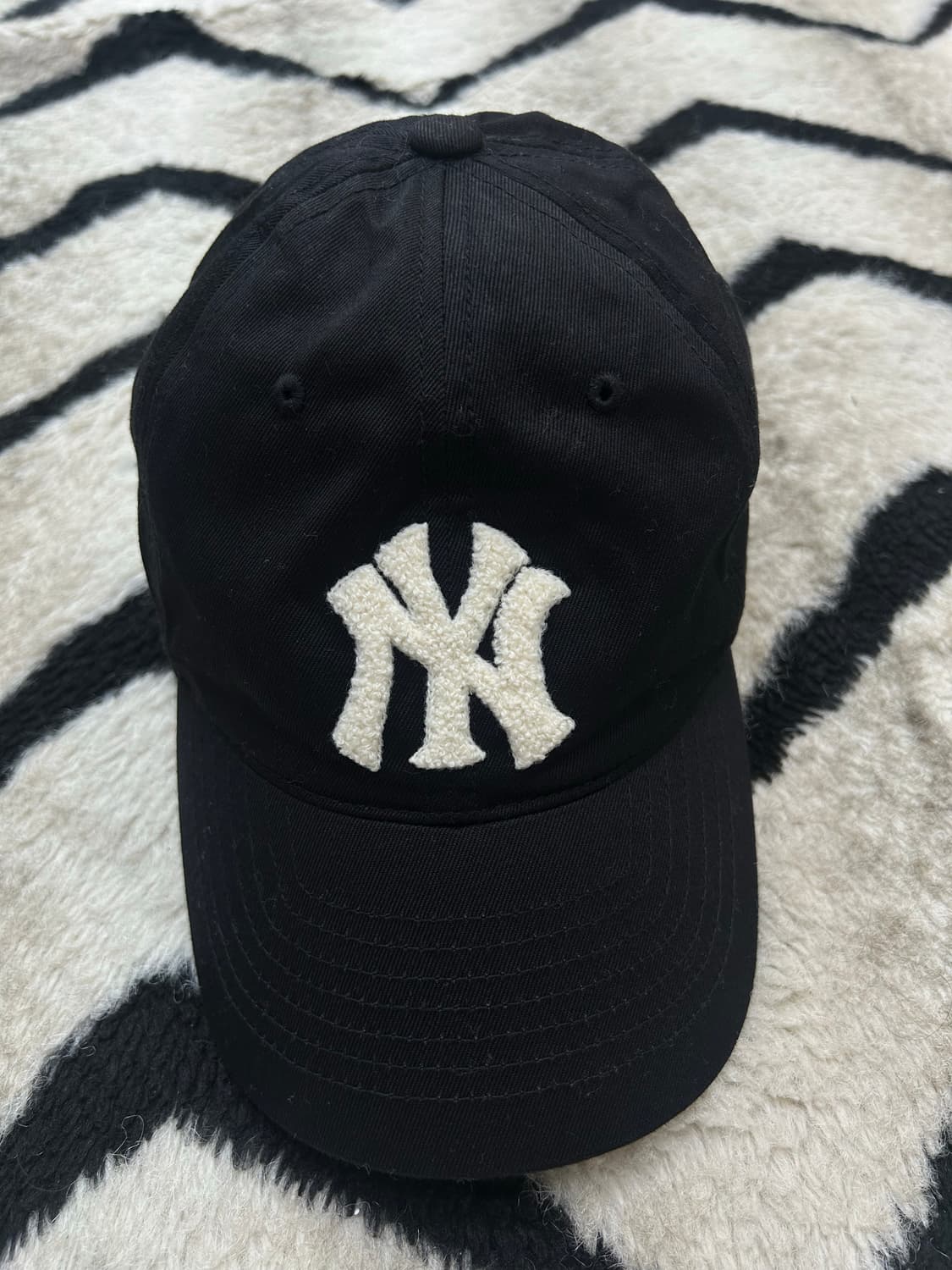 MLB 바시티 NY 스펠아웃 볼캡/블랙 상품이미지3