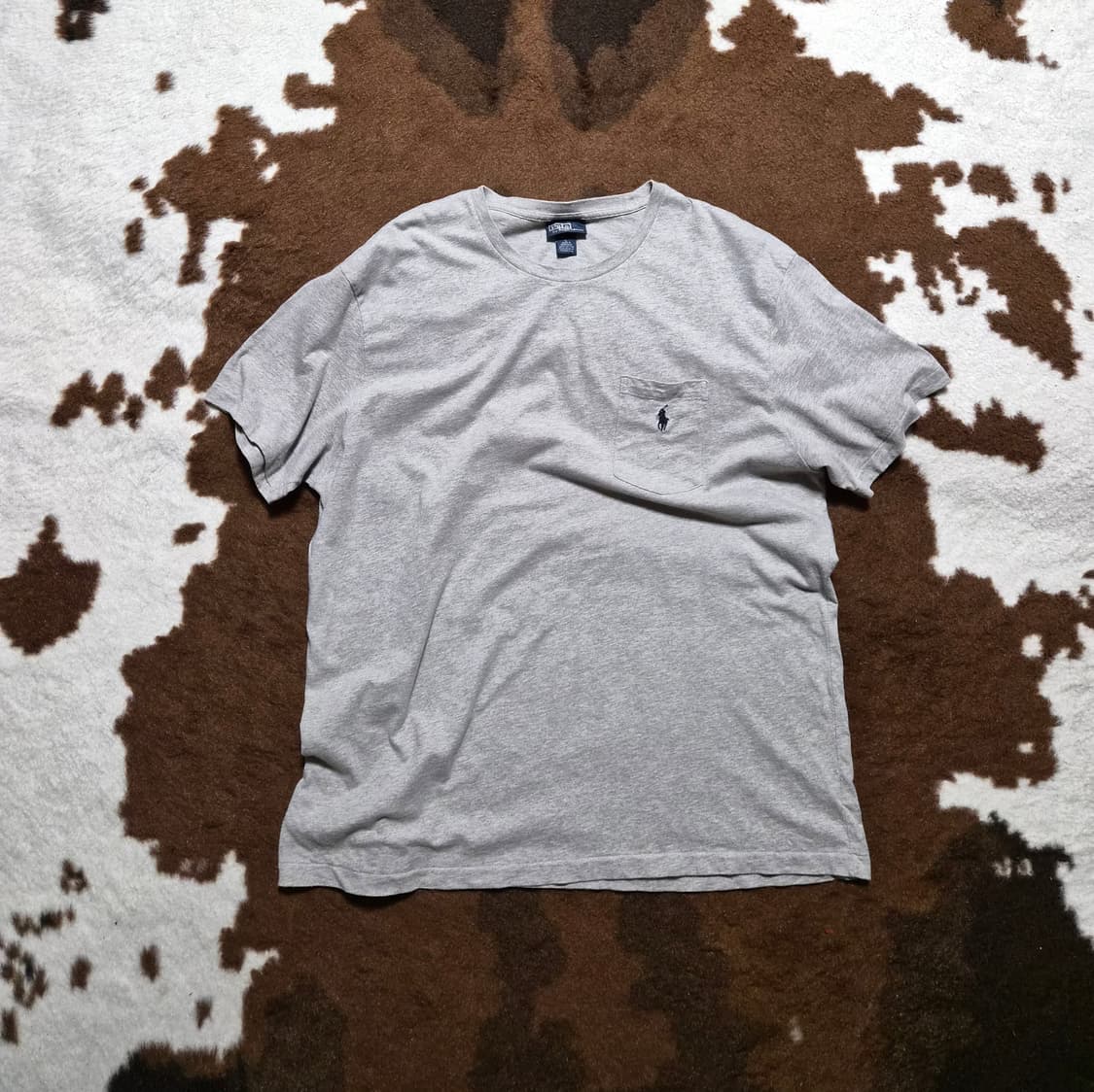 폴로 랄프로렌 남성용 그레이 반팔티(L~XL) 상품이미지1