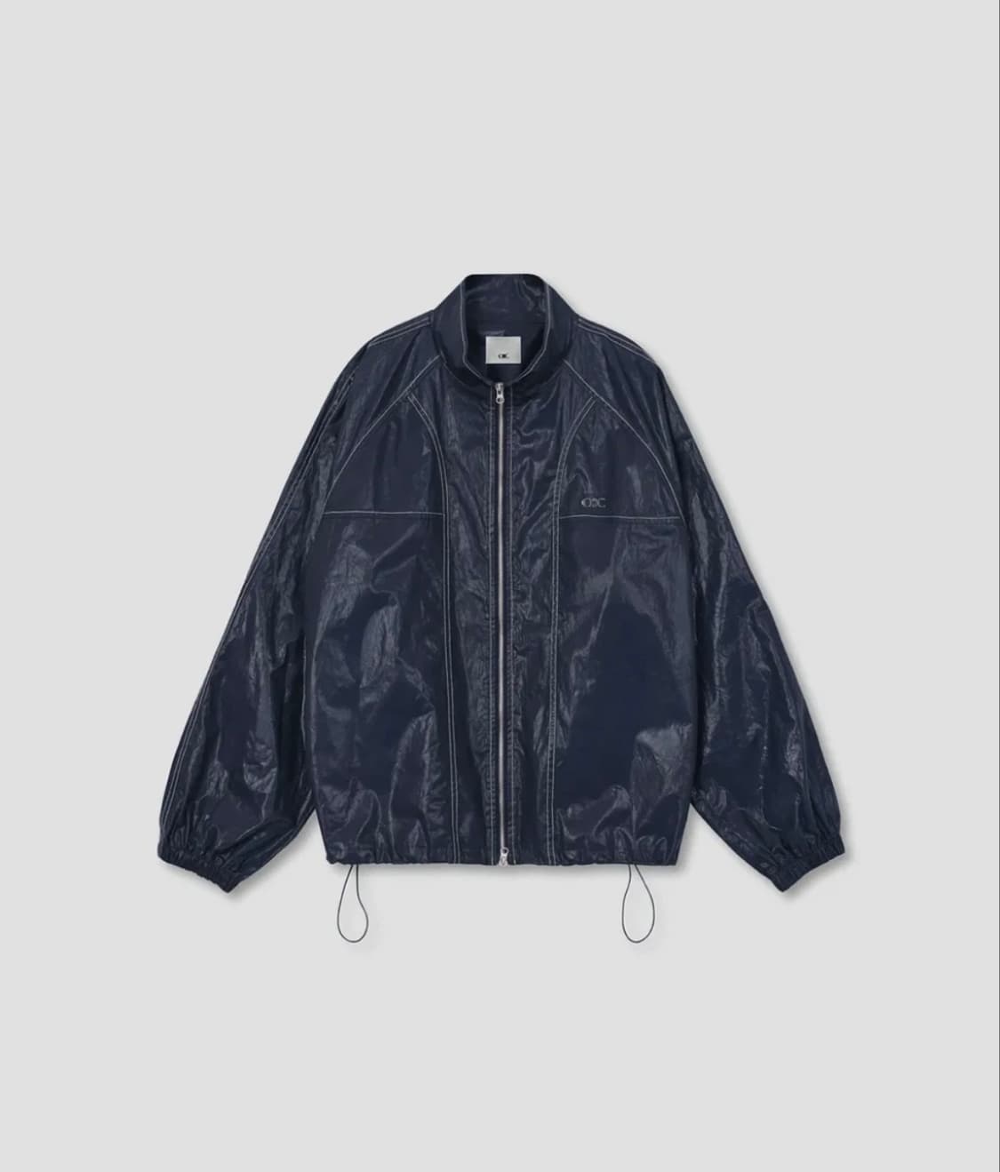 새상품/오아이오아이 유광 코팅 바람막이_네이비 상품이미지1