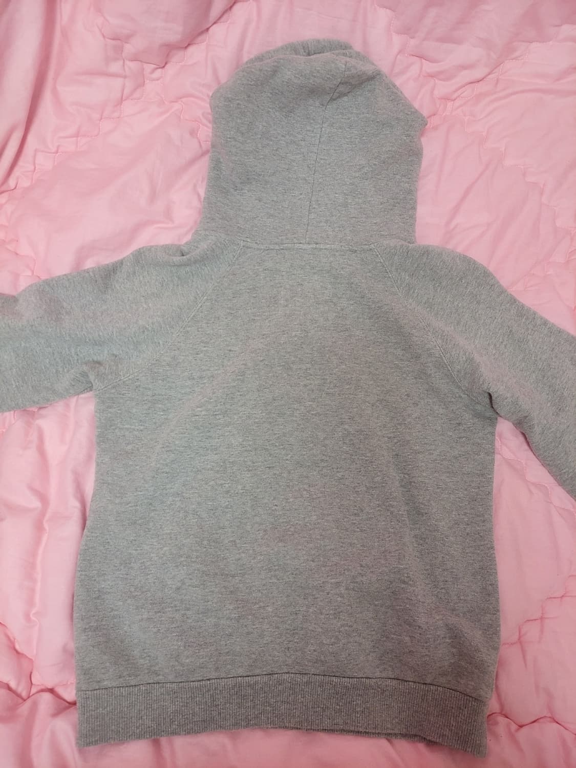 정품)급처상태좋음!셀린느 로고 프린팅 후드 티셔츠 그레이 후디 후드티 상품이미지4