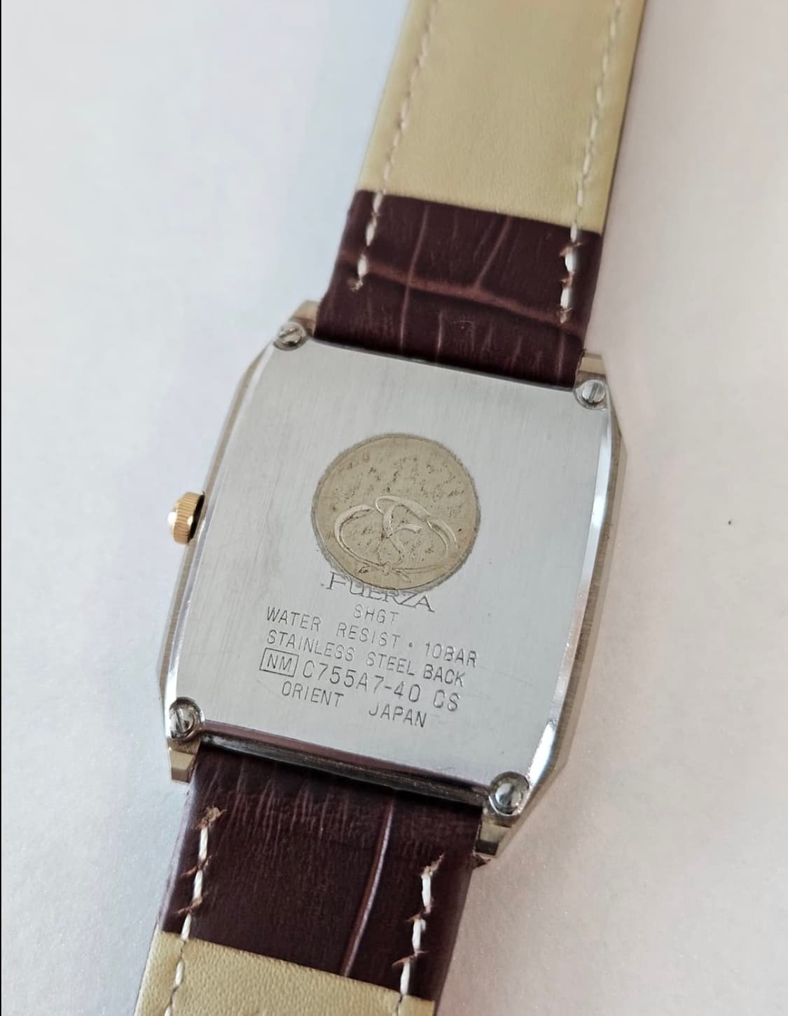 빈티지 오리엔트 FUERZA 사각 가죽 시계 상품이미지7