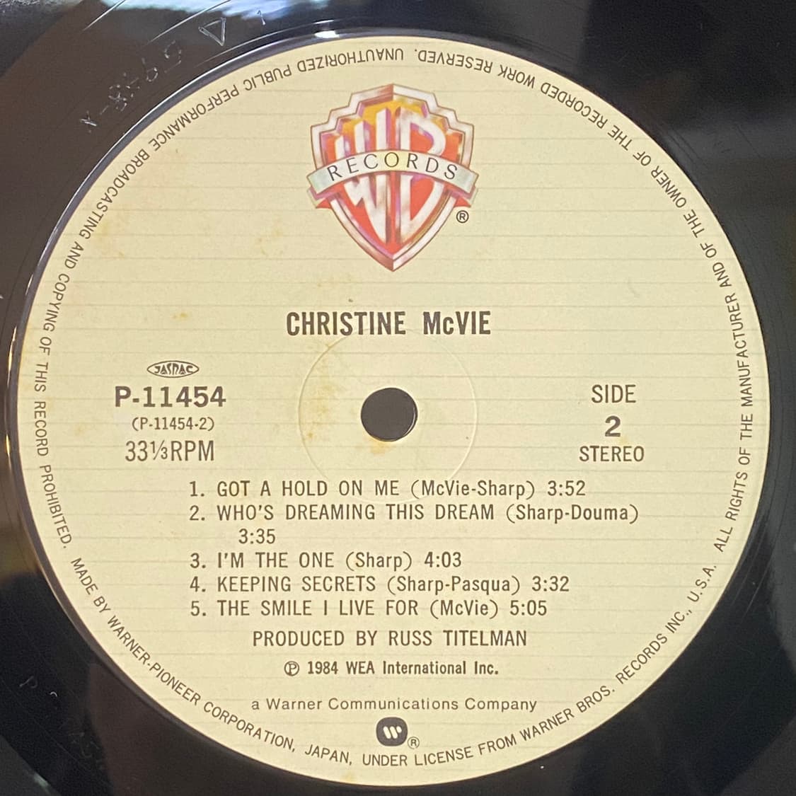 (LP-초민트시리즈) Christine McVie - Christine 상품이미지5