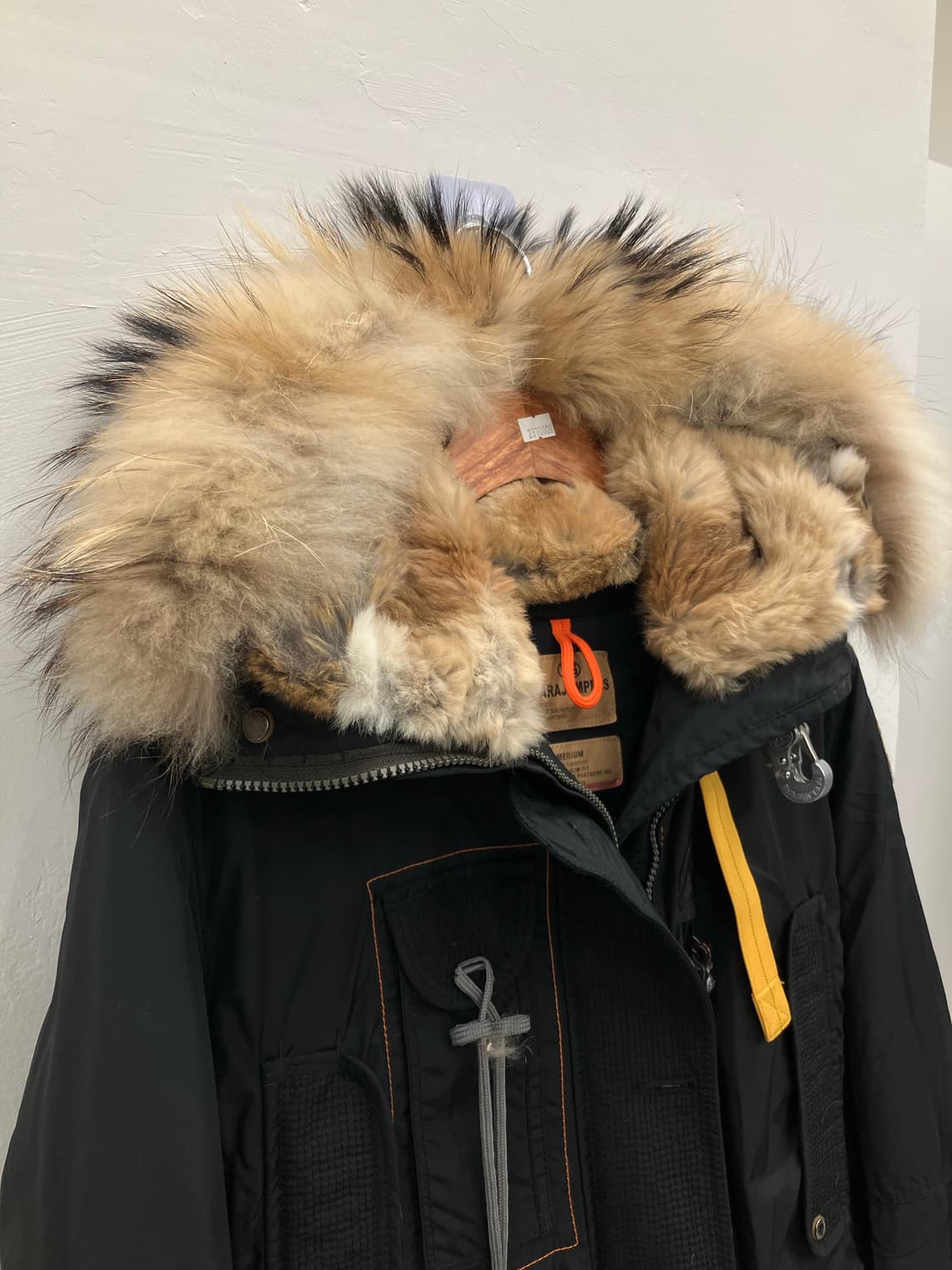 파라점퍼스 블랙 코디악 퍼 후드 롱패딩 M 상품이미지4