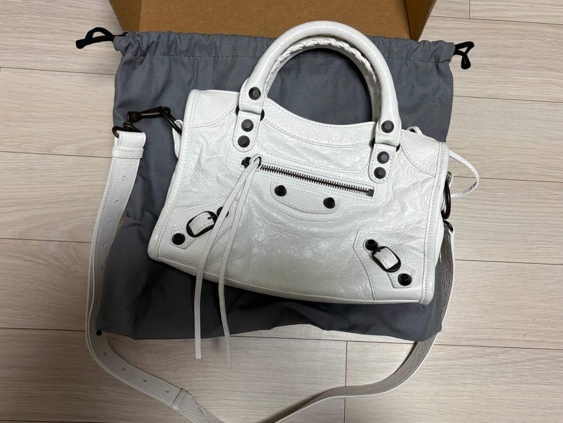 Le city 르 시티 백 미니 옵틱 화이트 상품이미지2