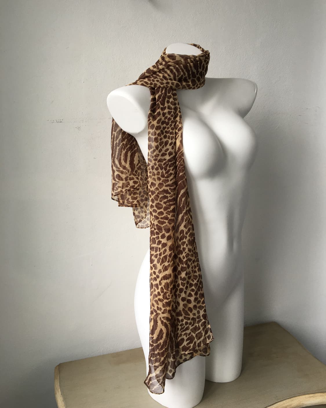 animal pattern scarf 상품이미지1