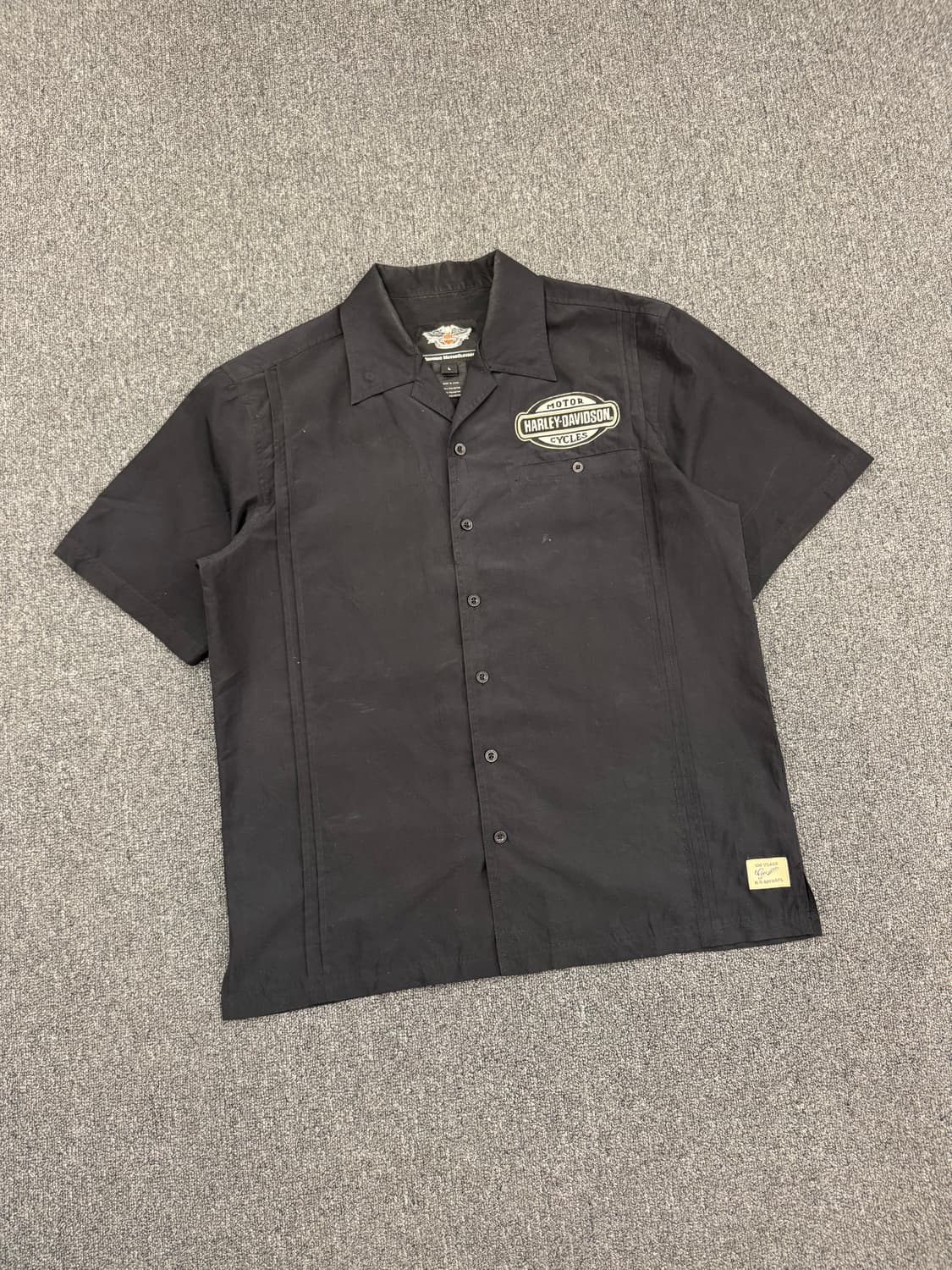 L)할리데이비슨 빈티지 자수 반팔셔츠 상품이미지2