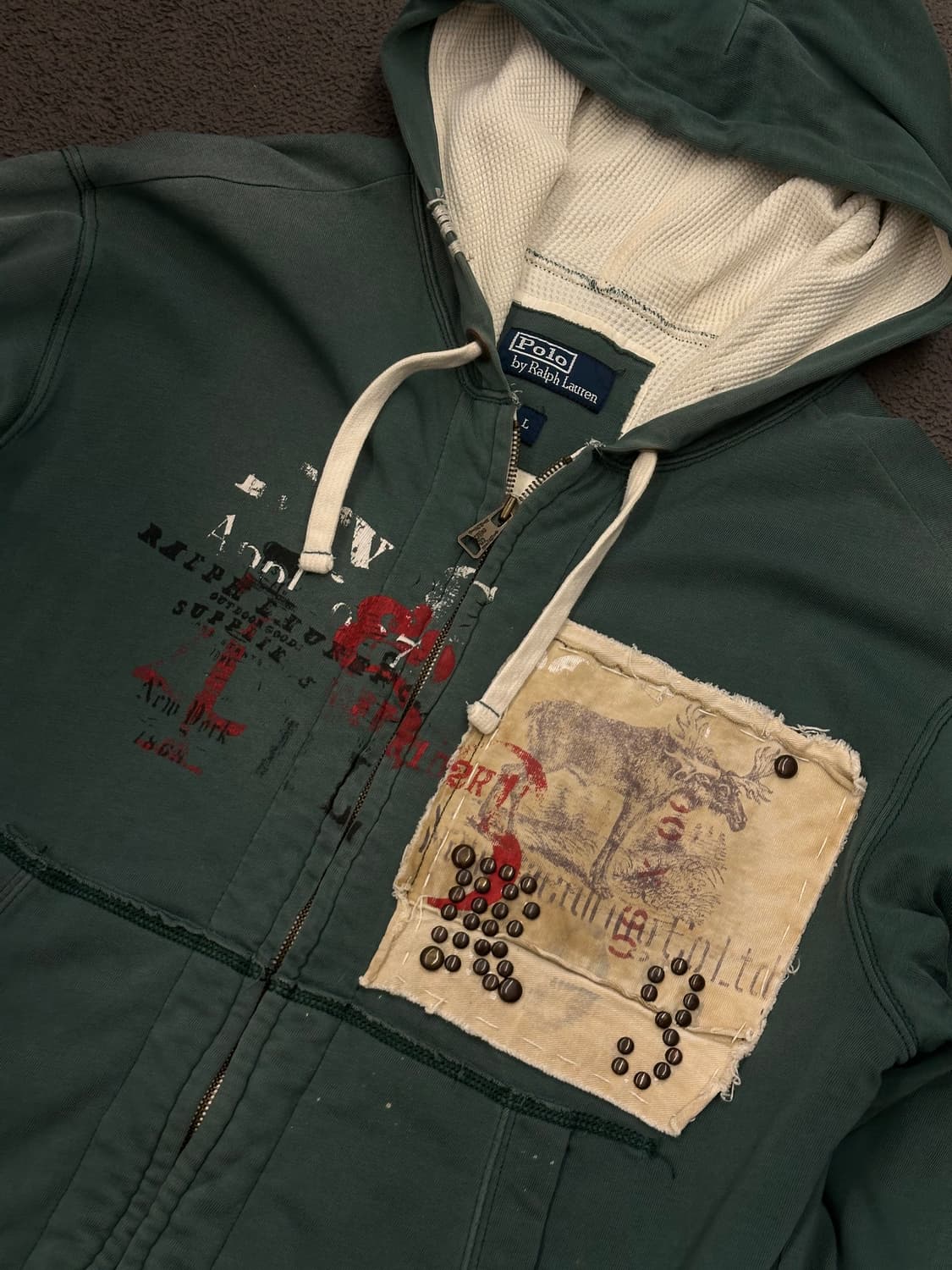 폴로 랄프로렌 빈티지 파커 후드집업 처분 대장급  상품이미지2