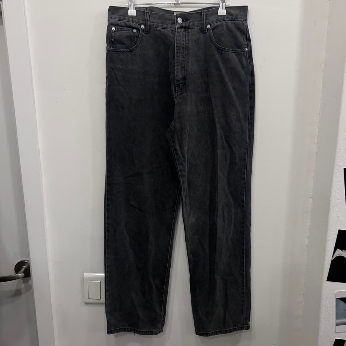 아르마니 진스 와펜 레귤러핏 회청 데님팬츠 상품이미지2