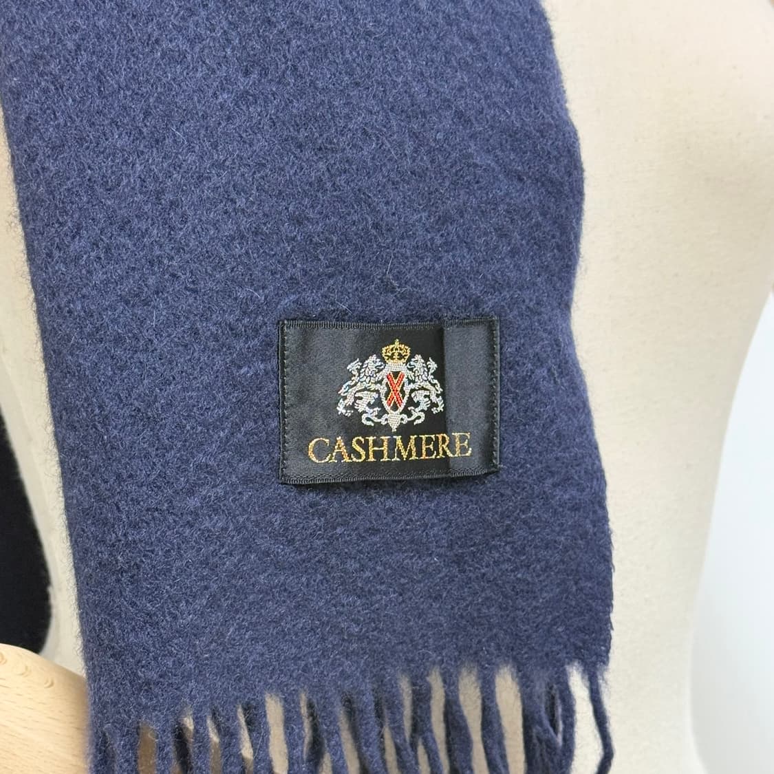 [캐시미어 100%] 네이비 머플러 목도리 상품이미지2