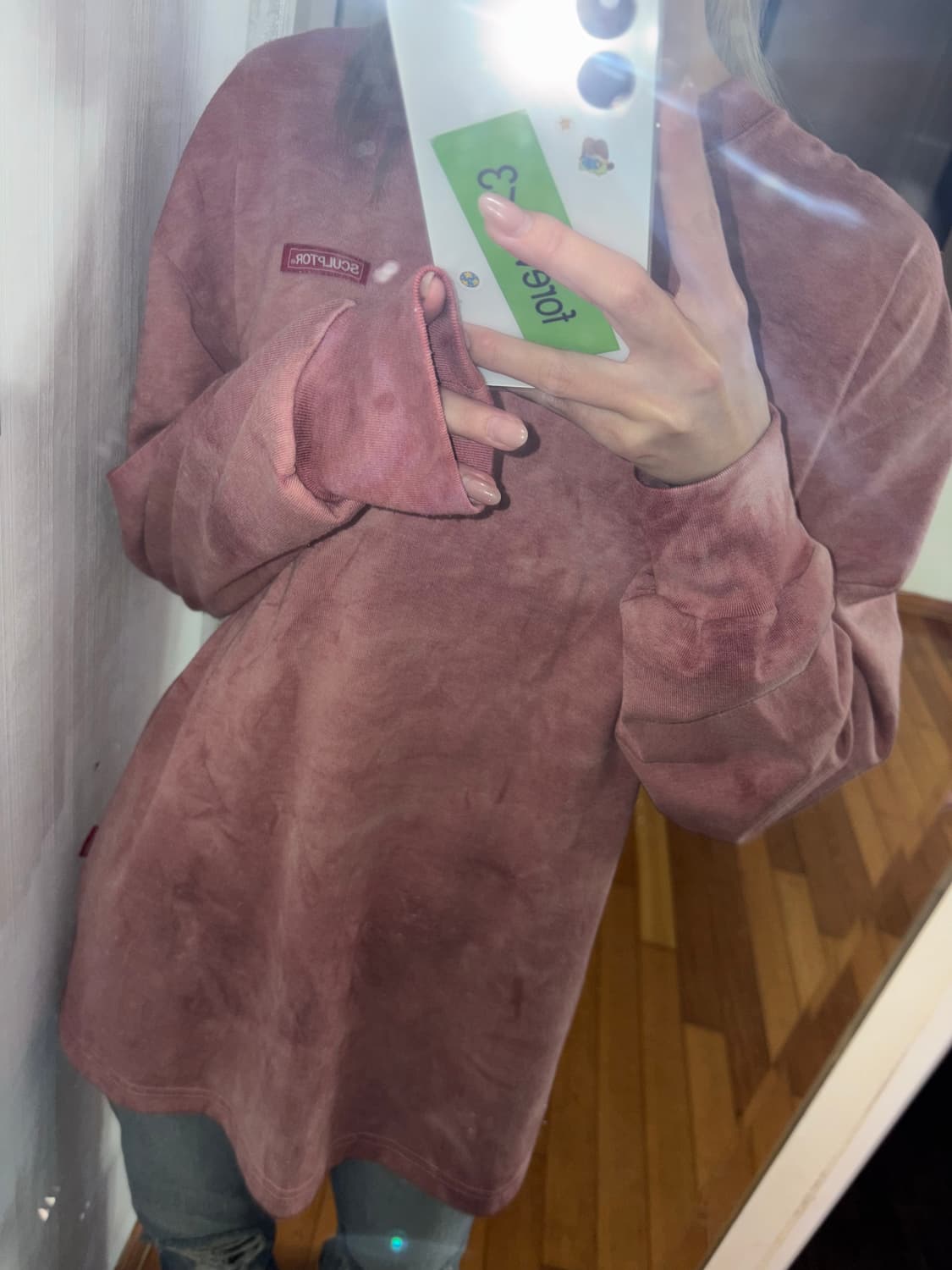 스컬프터 핑크 롱슬리브 상품이미지1