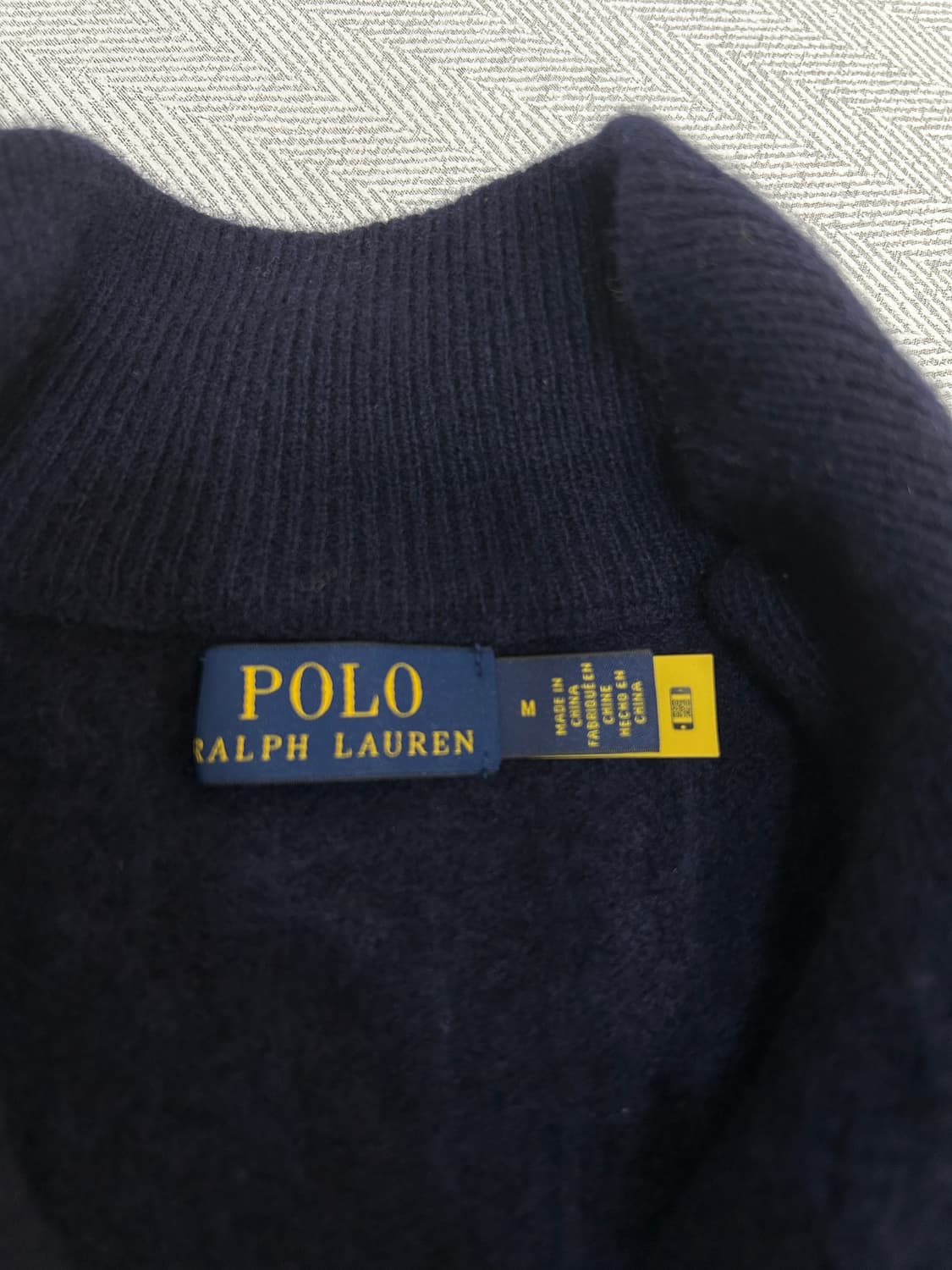 폴로랄프로렌 캐시미어 울 하프집업 니트 여성 M 상품이미지5