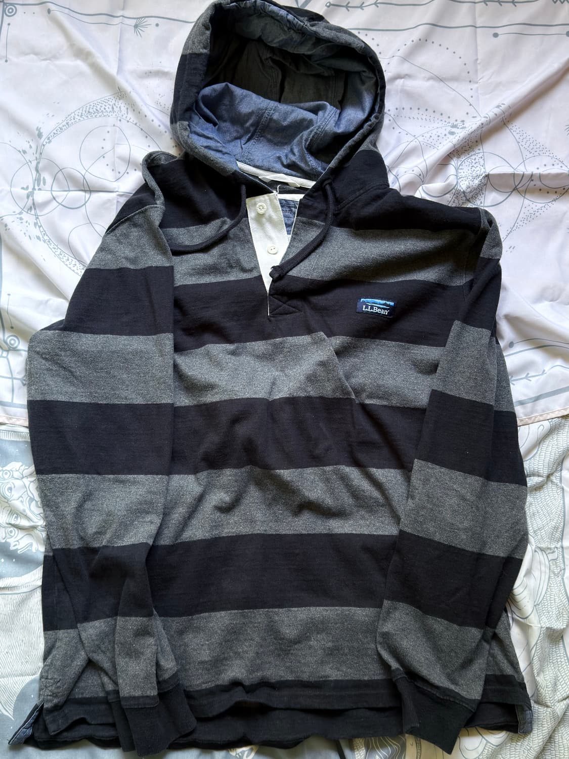 엘엘빈 스트라이프 럭비 후드 상품이미지2