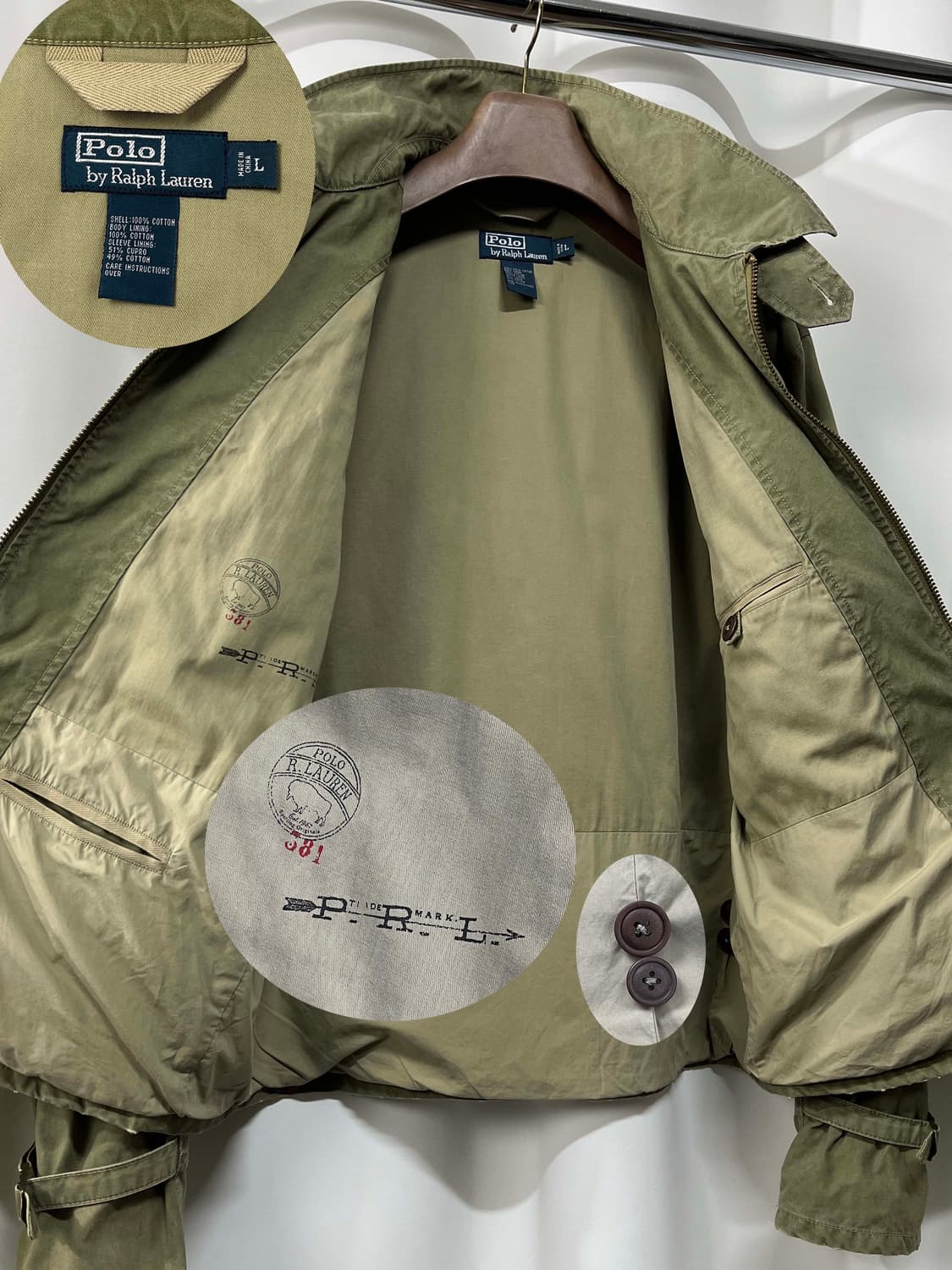 폴로 랄프로렌 올리브 버팔로 사파리 유틸리티 필드자켓 상품이미지3