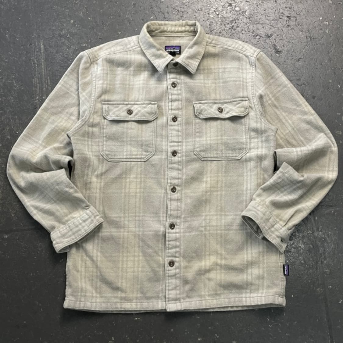 95-100 파타고니아 오가닉 코튼 플란넬 체크 셔츠 상품이미지1