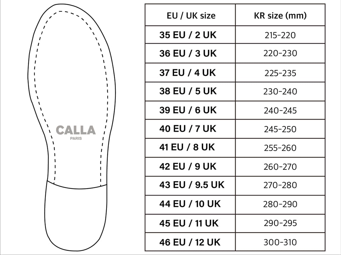 칼라 파리스 타비뮬 Calla Paris Tabi Mule 43 (22) 상품이미지6