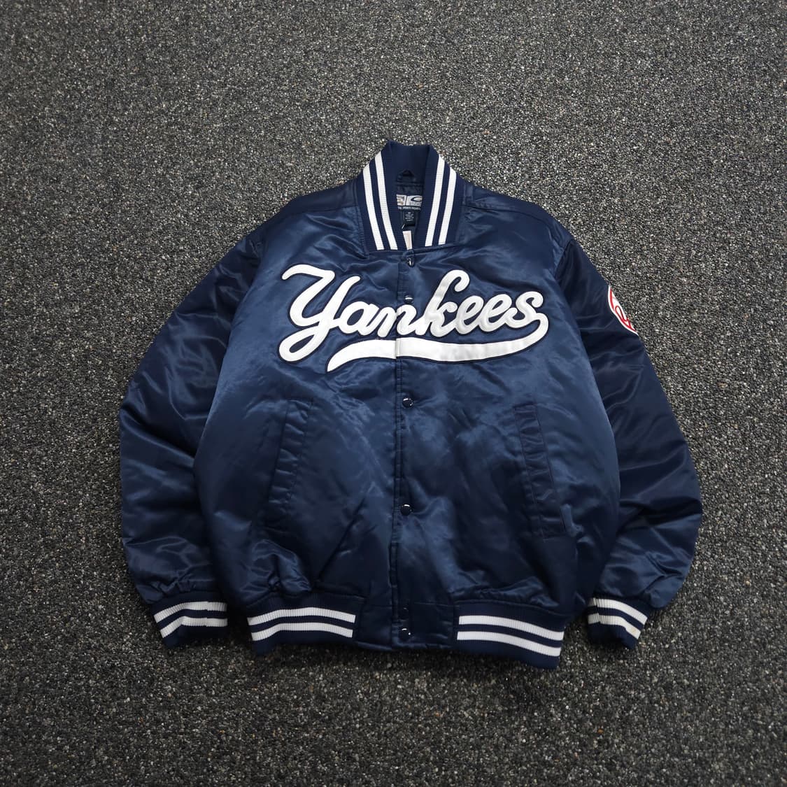 G-lll MLB 뉴욕 양키스 빅로고 베이스볼 바시티 점퍼 (L) 상품이미지1