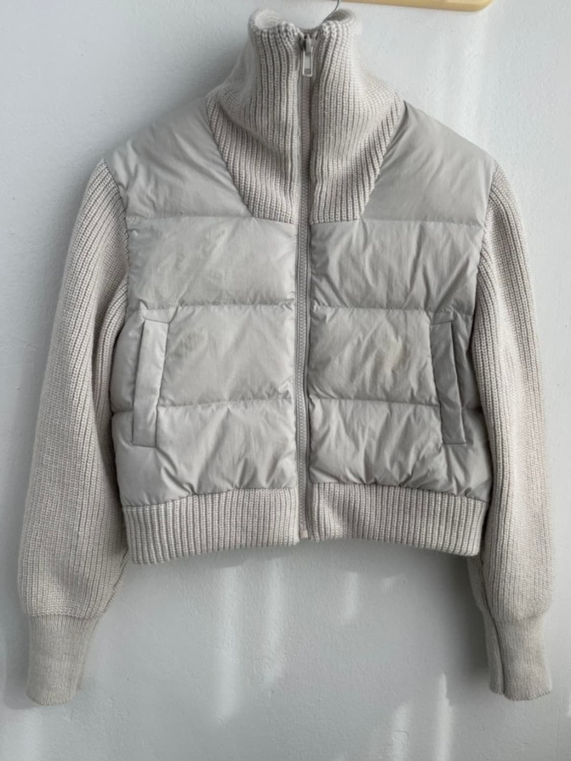 하이넥 덕다운 니트 패딩 상품이미지4