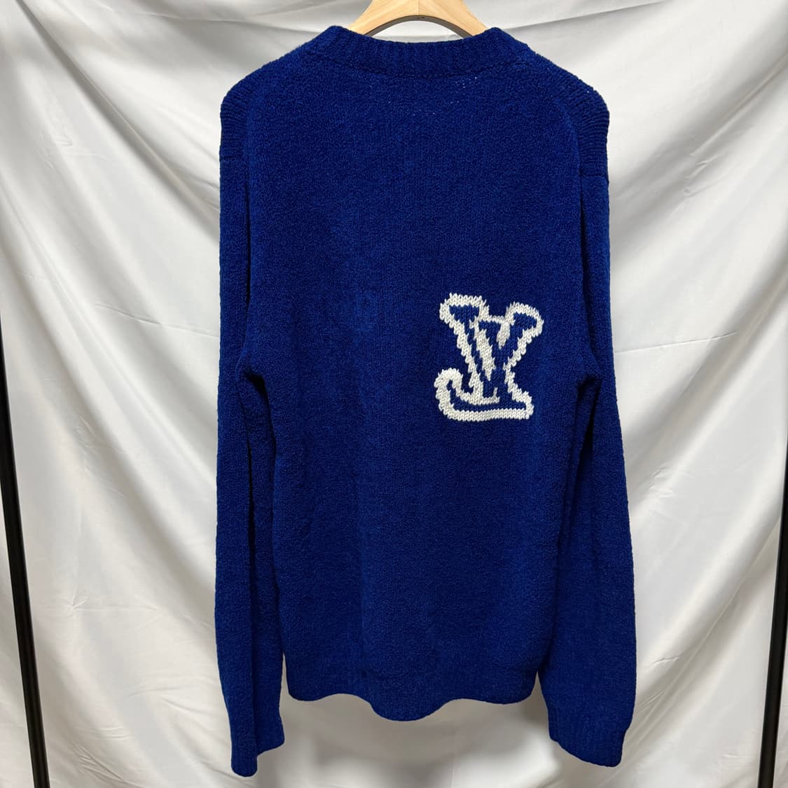 [S+급/XL] 루이비통 LV 인타르시아 크루넥 니트 블루 상품이미지2