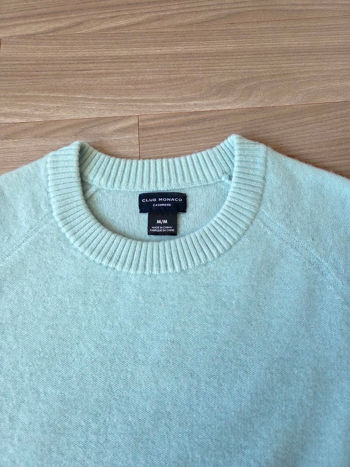 클럽모나코 캐시미어100 니트 민트 m사이즈 새상품급 상품이미지4