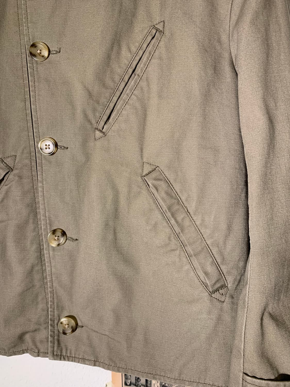 엔지니어드가먼츠 버클카라 베이지 피코트 자켓 상품이미지8