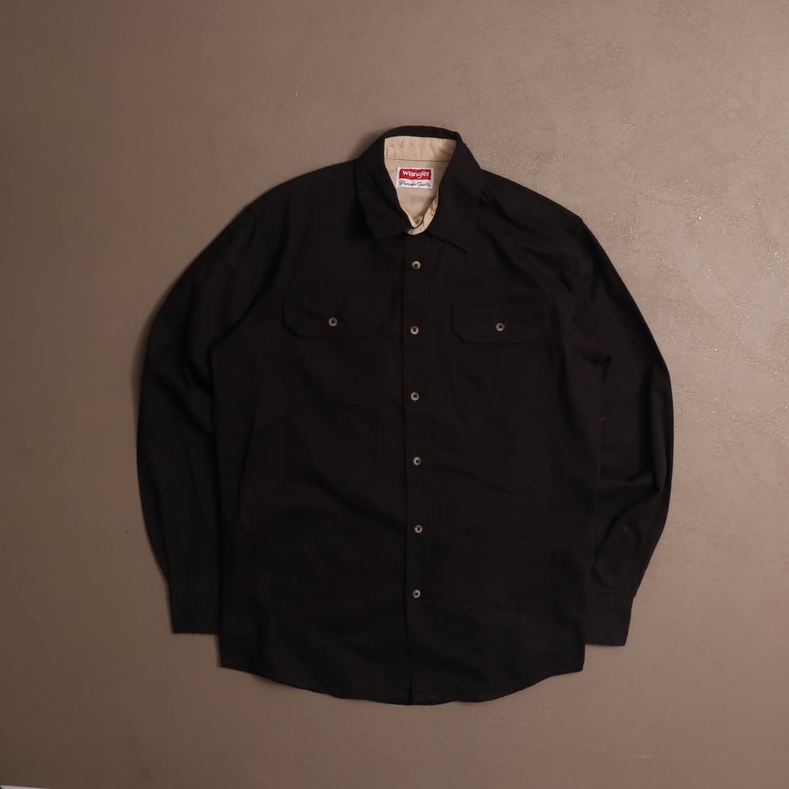 랭글러 코튼 워크셔츠 블랙 A1587 상품이미지1