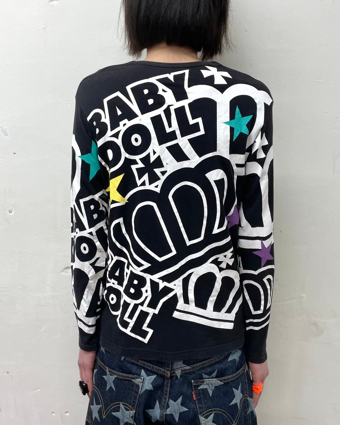 Baby doll retro star long sleeve 상품이미지2