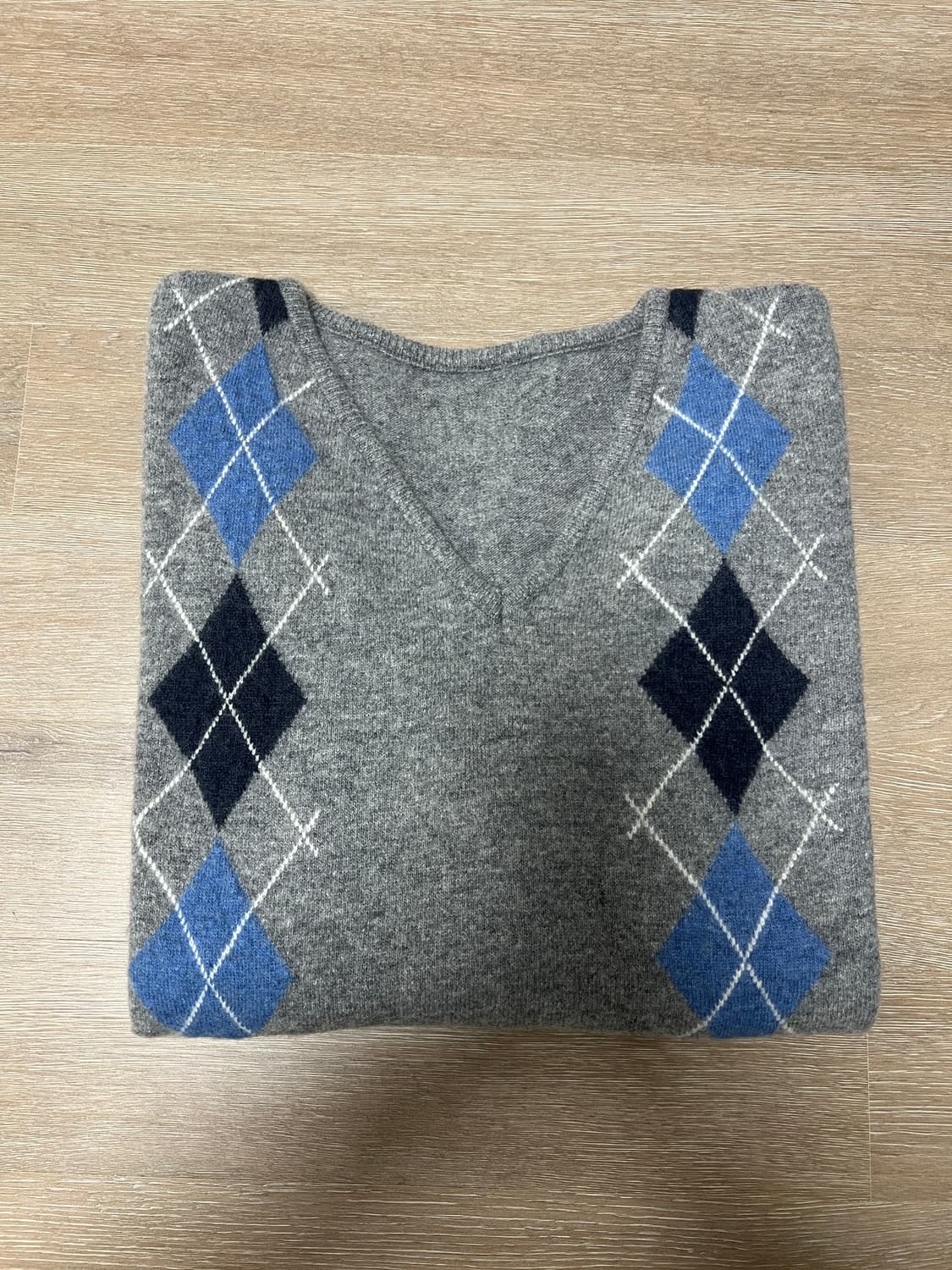 브렌다브렌든서울 아가일 니트 그레이 새제품 상품이미지4