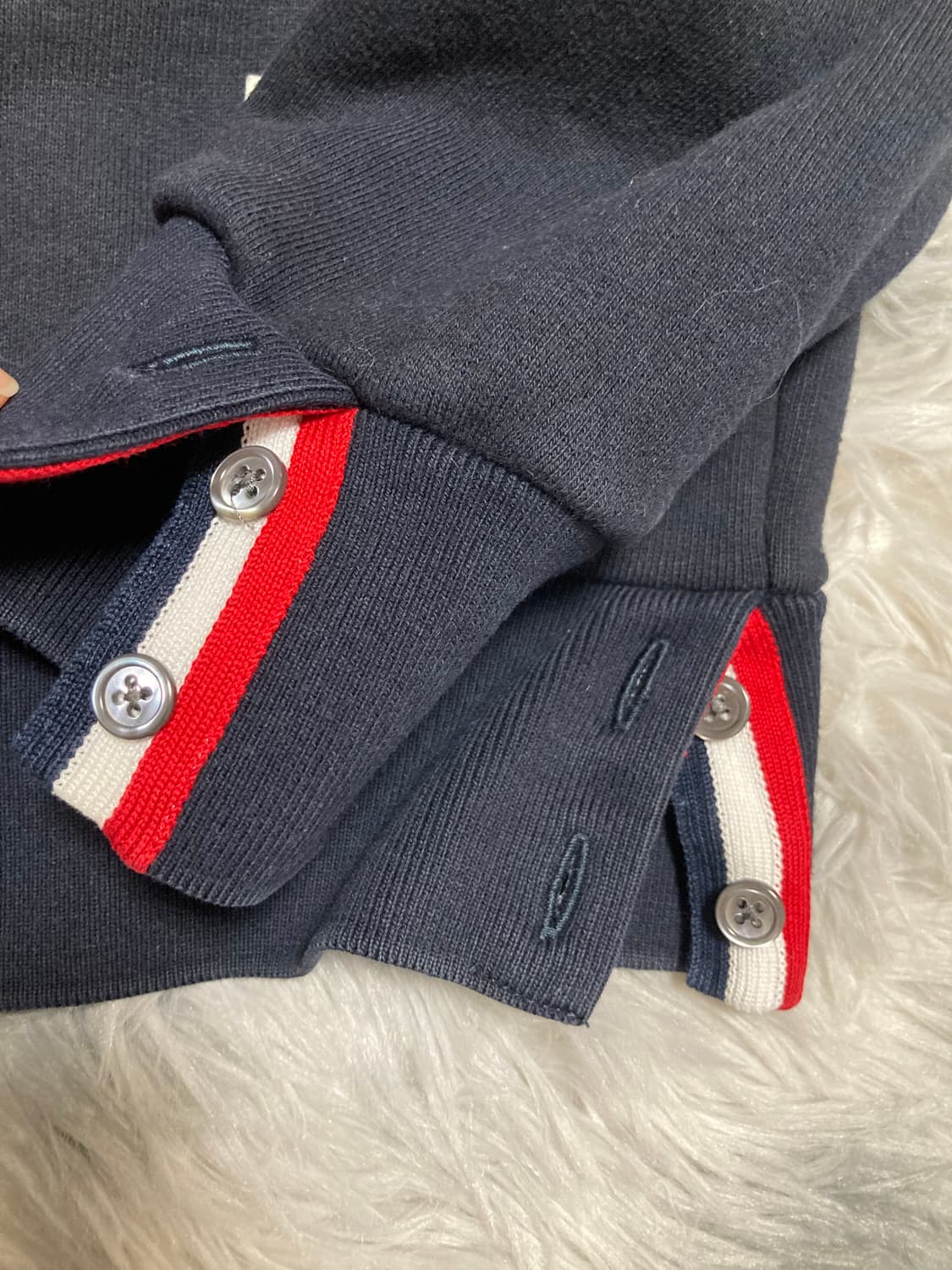 [2 size] 톰브라운 백삼선 맨투맨 상품이미지5