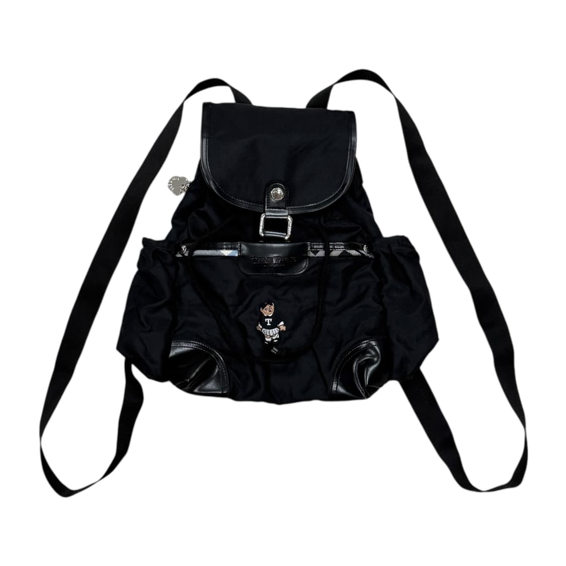 티니위니 빈티지 Y2K 베어 버클 복조리 백팩 가방 블랙 상품이미지1