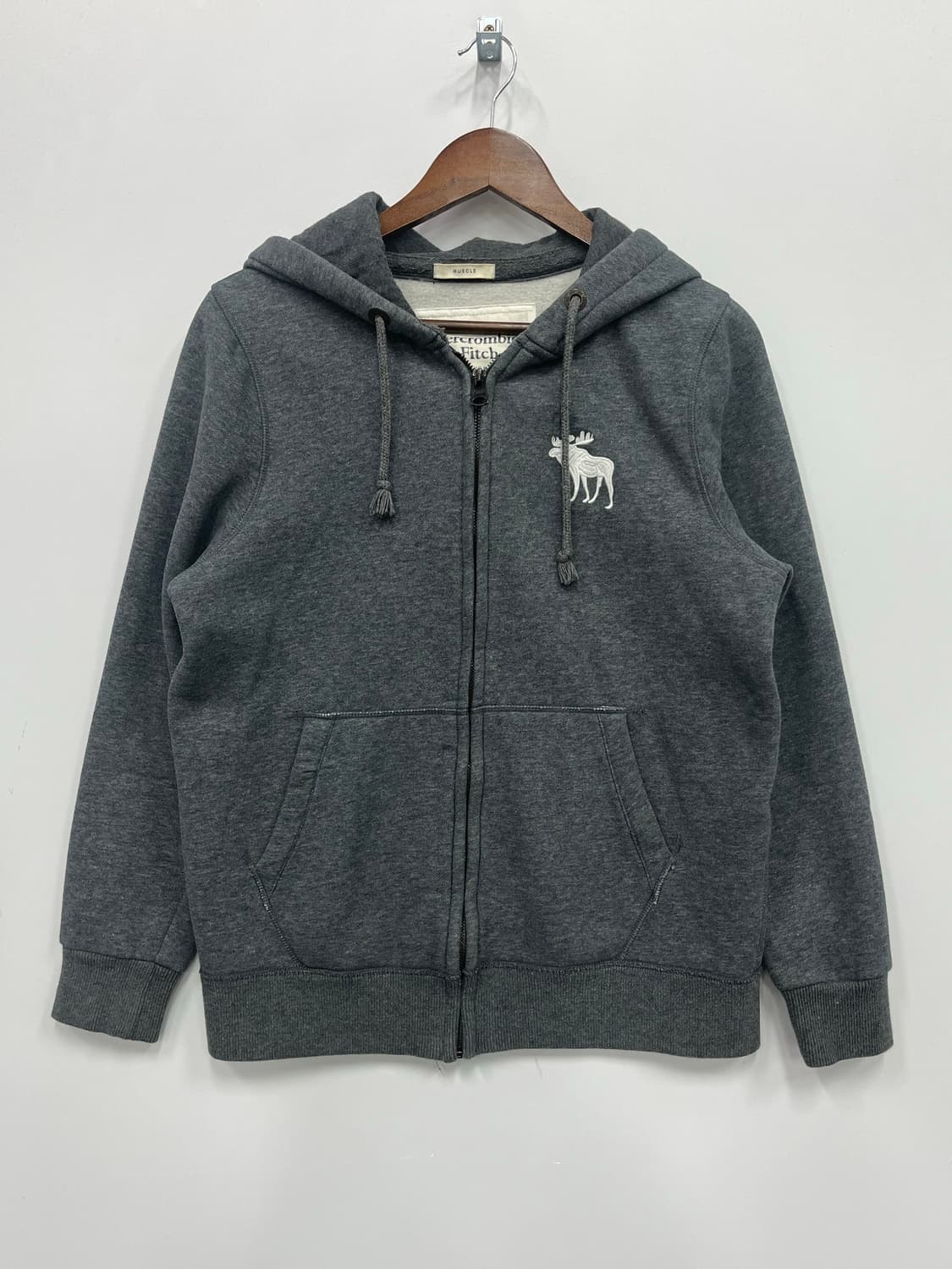 아베크롬비 순록 차콜그레이 후드집업  상품이미지1