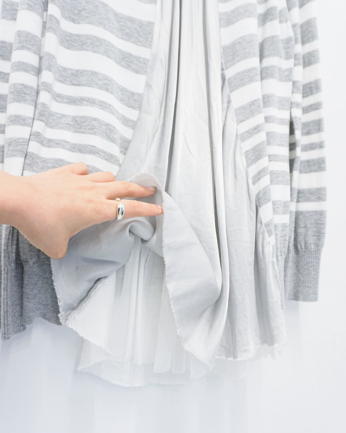 SACAI LUCK layered stripe cardigan 상품이미지8