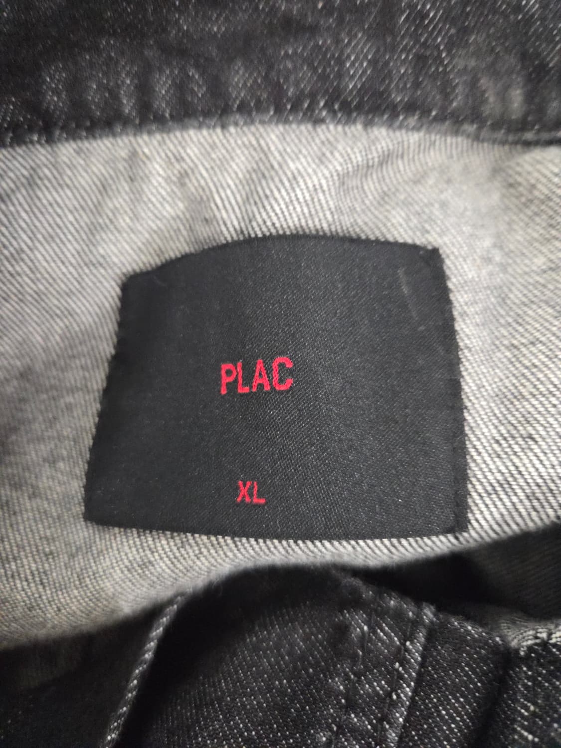 PLAC 플랙 오버핏 흑청 데님 자켓 상품이미지7