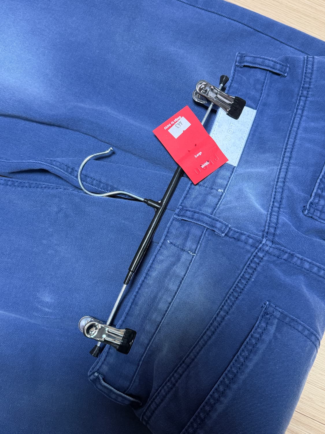 새상품 ootj 워싱 진청 데님 팬츠 상품이미지3