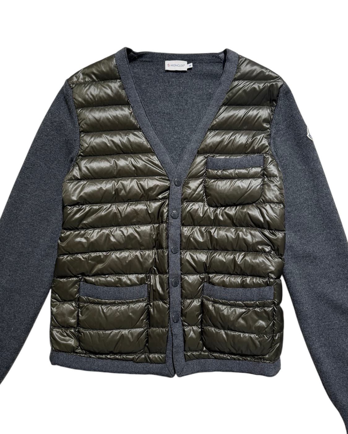 몽클레어 트리콧 니트 패딩 가디건 상품이미지4