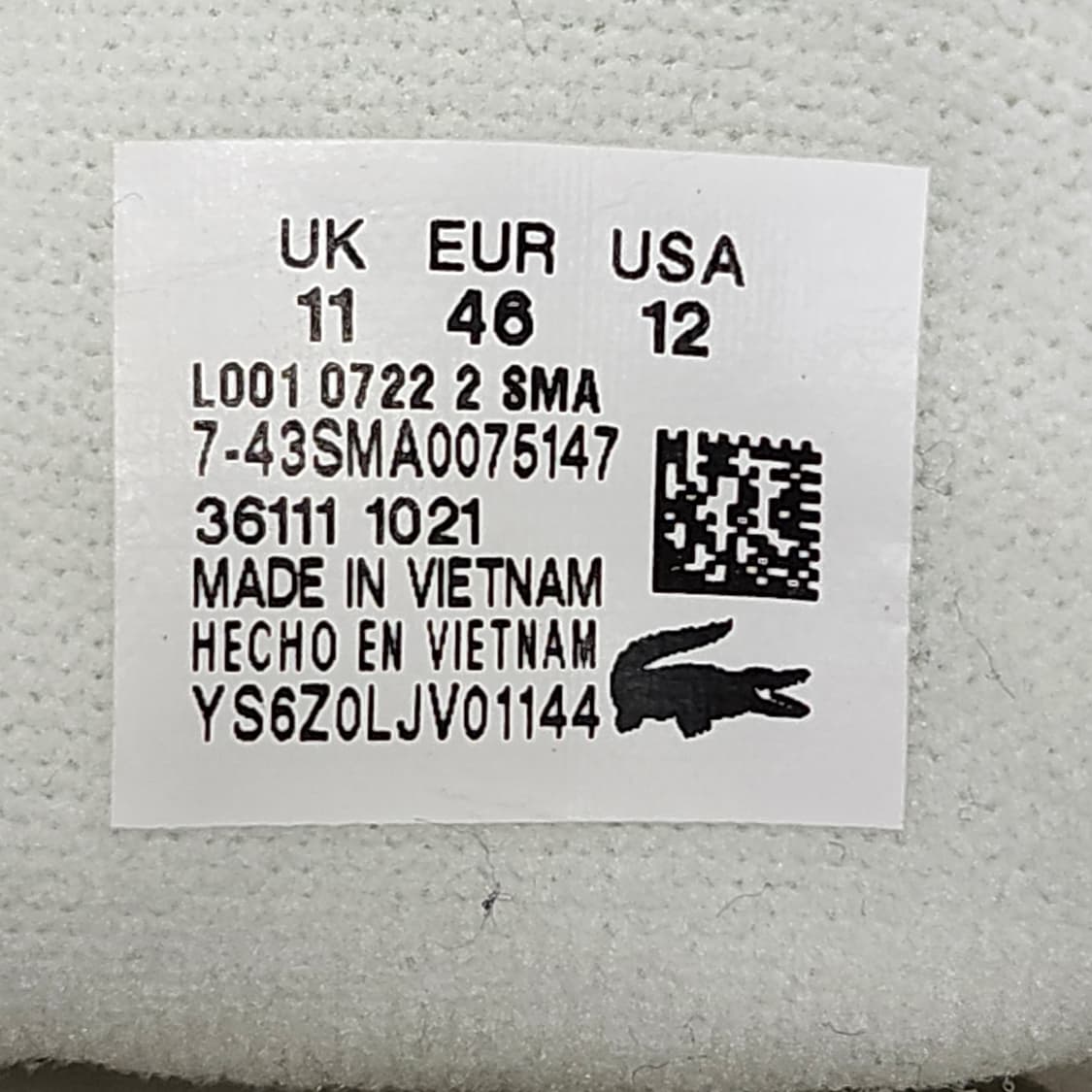 거의 미착용,상태좋은 라코스테 정품  스니커즈 uk11,290~300mm 상품이미지7