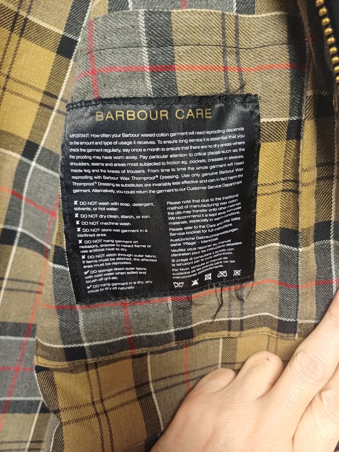 바버 인터내셔널 오리지널 / 정품 / 34 상품이미지8