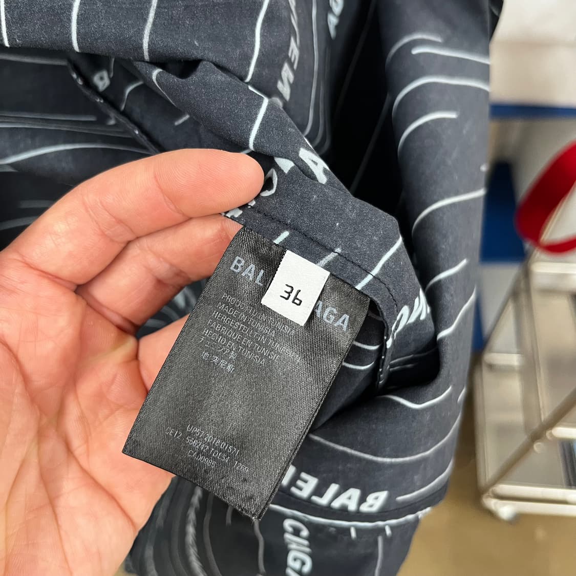 발렌시아가 멀티로고 반팔 셔츠 36 상품이미지5