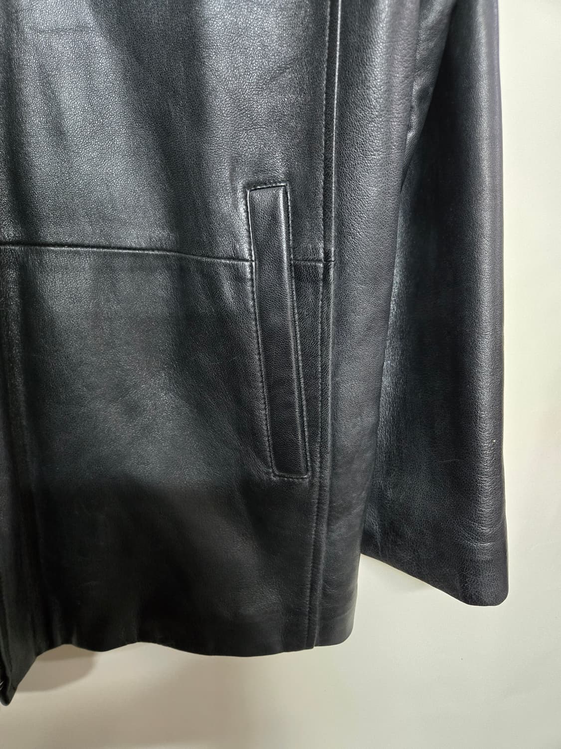 TREBISE 검정색 양 가죽 자켓 105 상품이미지5