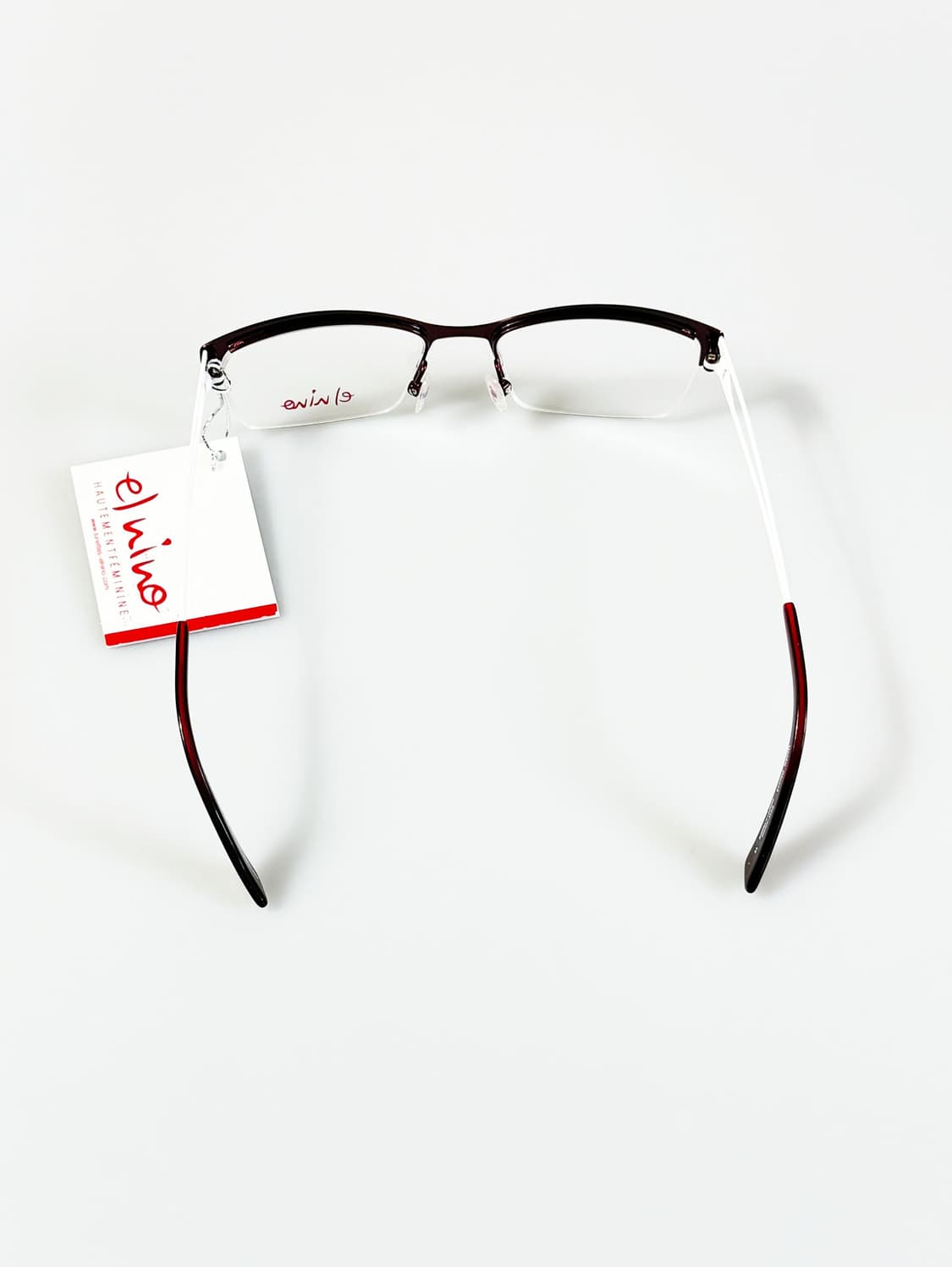 스페인제 EL NINO 반무테 메탈 캣아이 빈티지 안경 상품이미지5