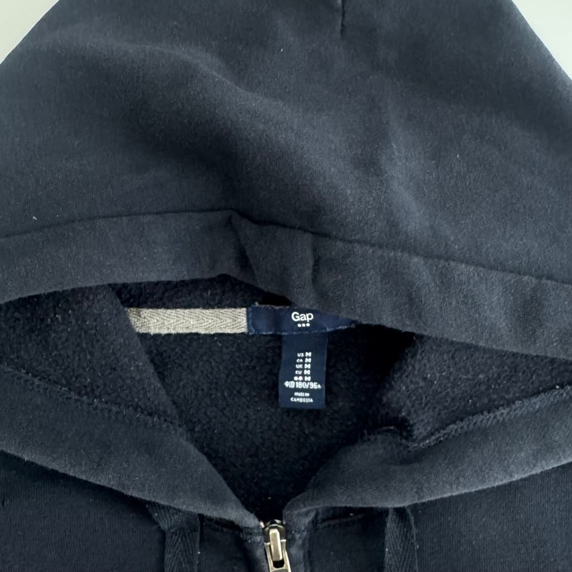 Gap 갭 그레이 로고 네이비 후드집업  상품이미지5