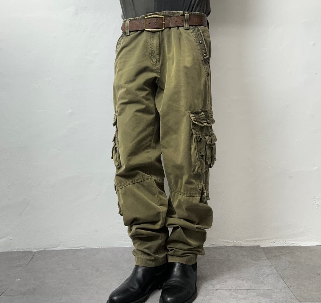 Military Multi-Pocket Cargo Pants 상품이미지1