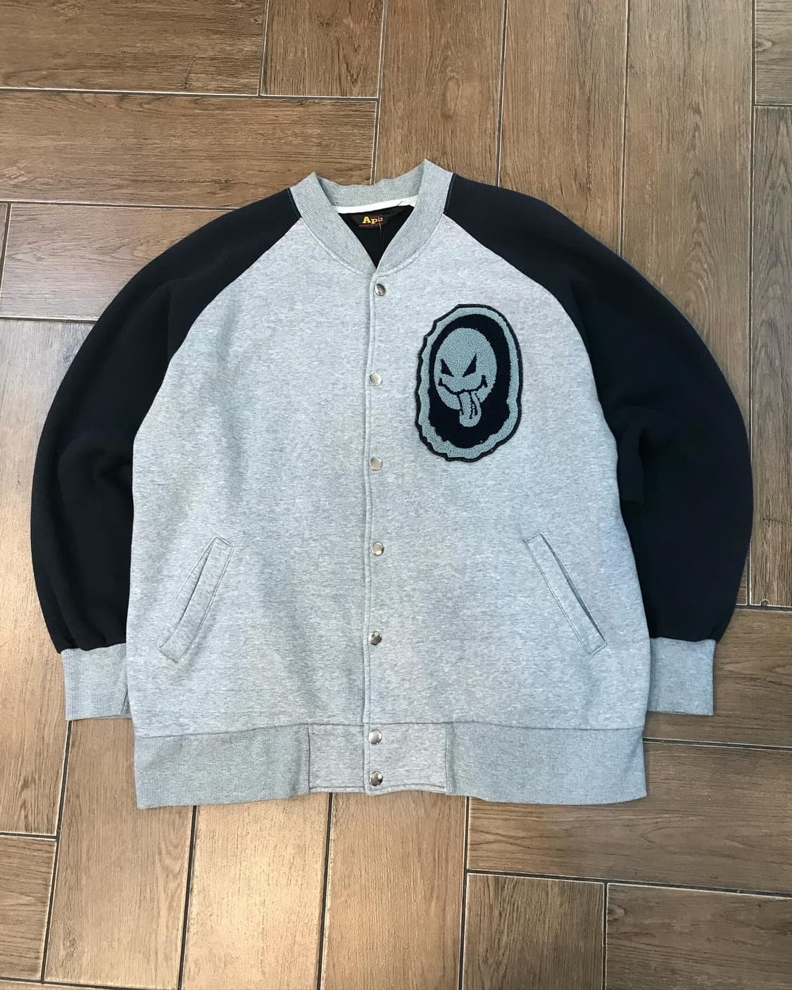 Bape 90s Grey Sweat Varsity JK 상품이미지7