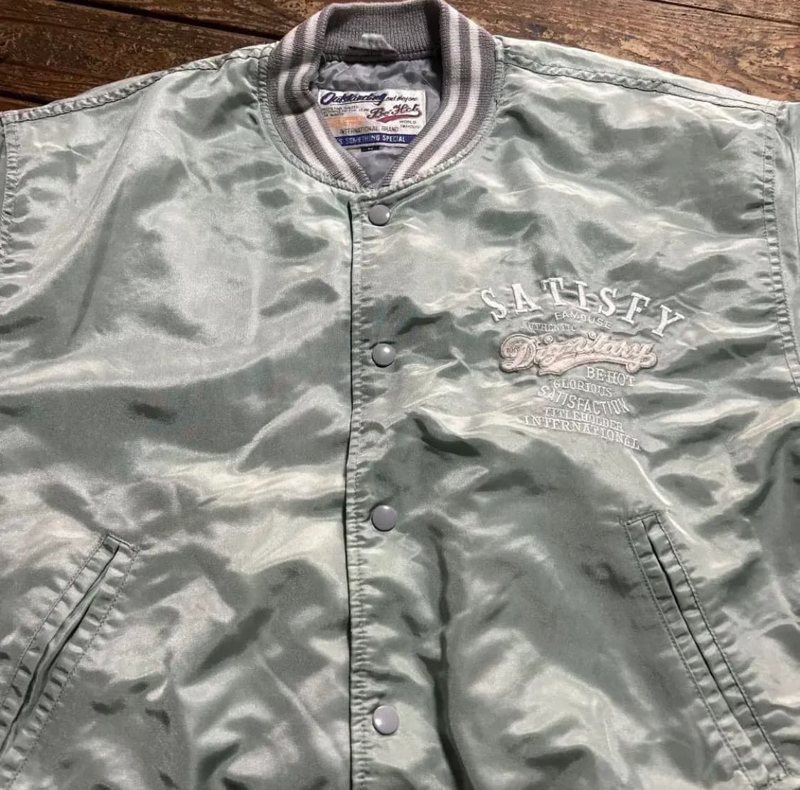 터콰이즈 민트 바시티 자수 로고 Prosper 빈티지 상품이미지2