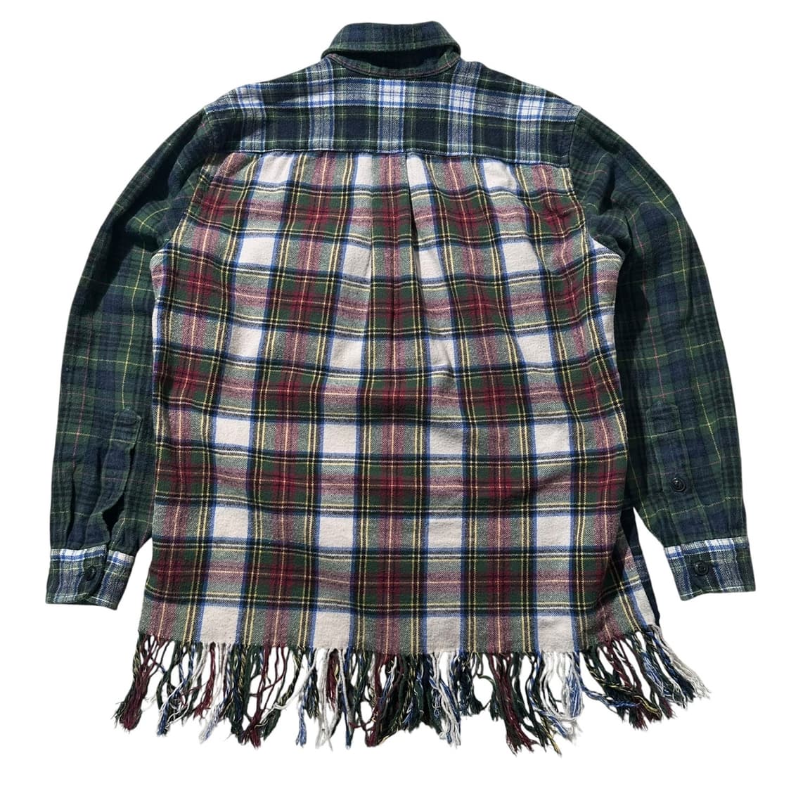 폴로 랄프로렌 체크 패치워크 프린지 셔츠 (신형QR) 상품이미지2