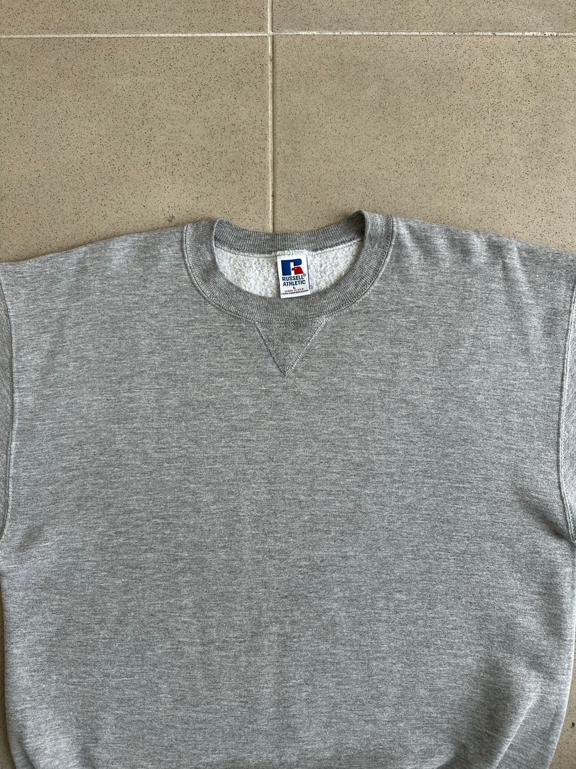 90s 빈티지 러셀 스웻셔츠 그레이 L USA 상품이미지4