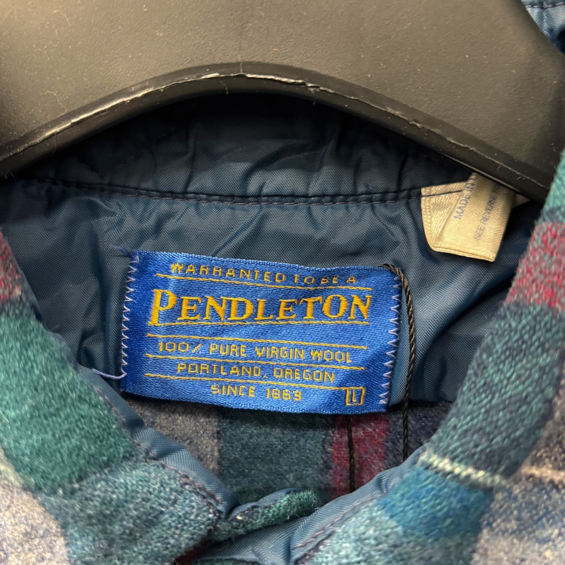 90s 펜들턴 버진울 플란넬 클래식 아메리칸 체크셔츠 N449 상품이미지6